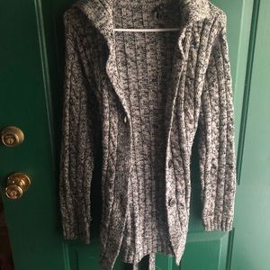 Black and white sweater